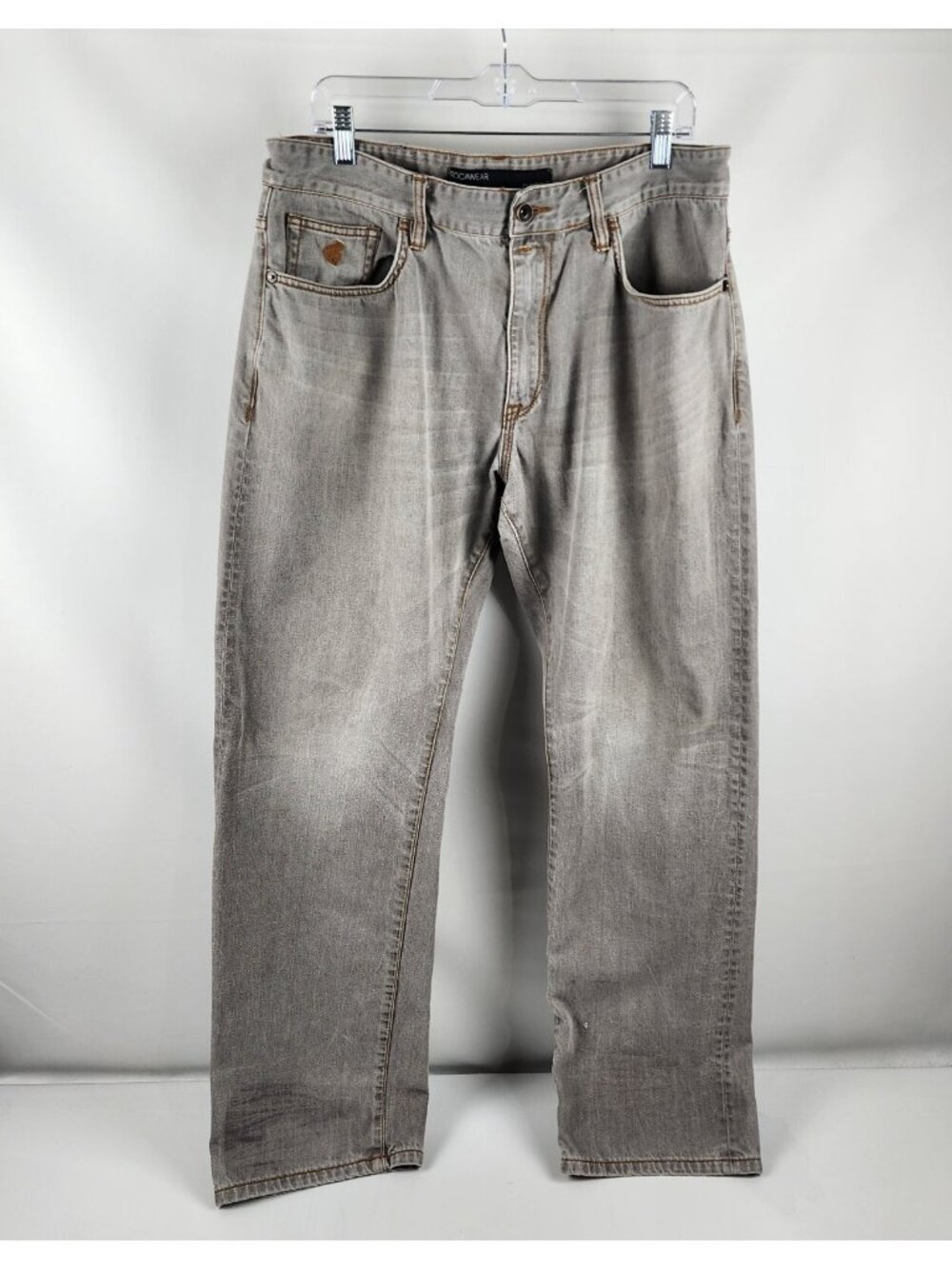 Rocawear Jeans Mens 36x32 Gray Classic Fit Y2K 90s Hip Hop Denim Pants